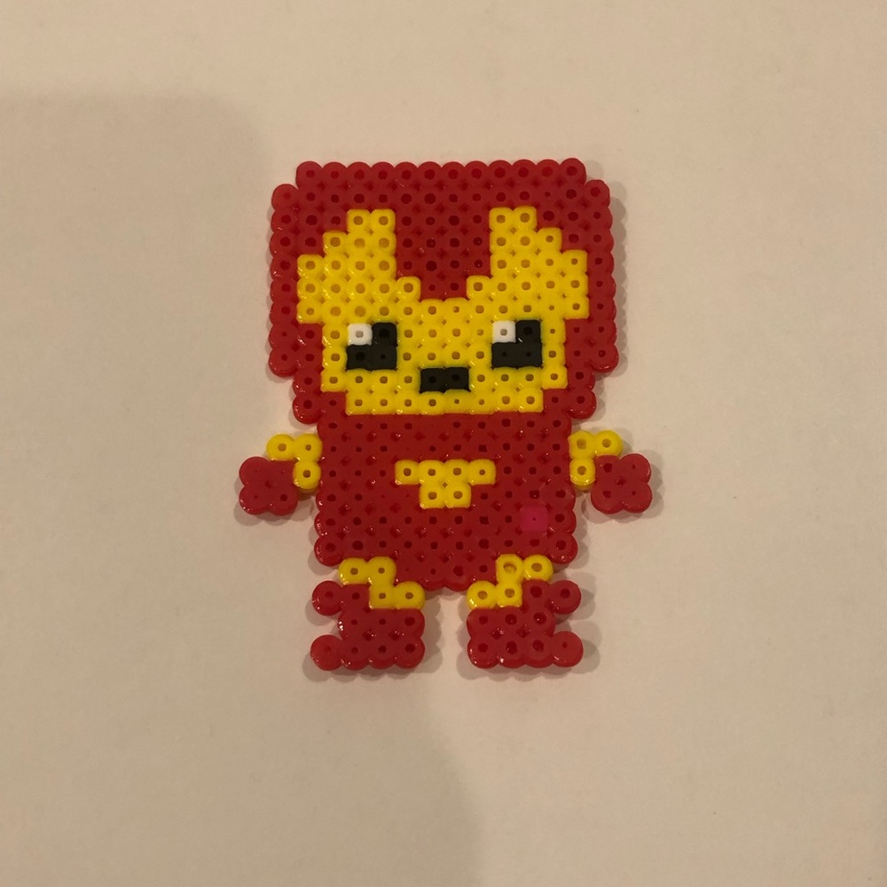 Avengers Iron Man Perler Bead